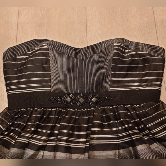 BCBGMaxAzria strapless black and white  party dress - Picture 2 of 4